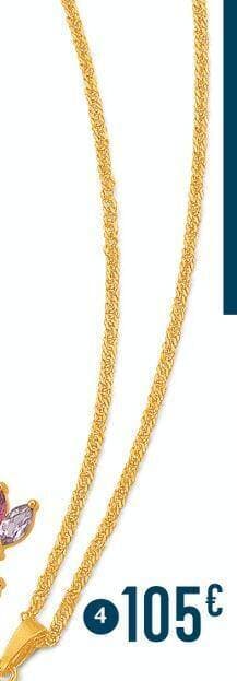 chaîne maille fantaisie, 42 cm, or jaune 1,39 g