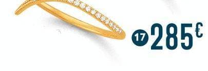 bague diamants 0,13 ct, taille 54, or jaune 1,59 g