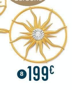 pendentif diamant 0,05 ct, or jaune et rhodié 1,40 g