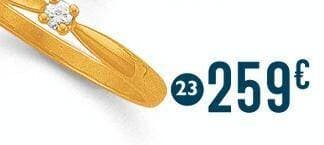 bague diamant 0,05 ct, taille 54, or jaune 2,14 g