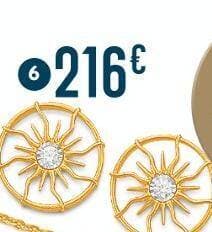 boucles diamant 0,05 ct, or jaune et rhodié 1,23 g