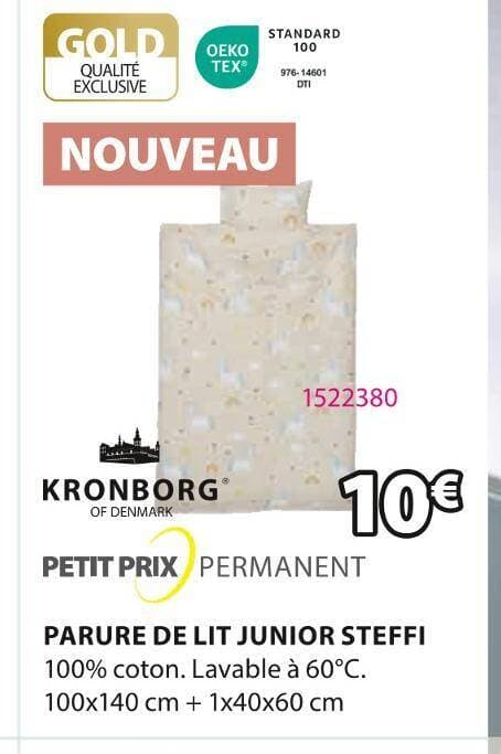 KRONBORG PARURE DE LIT JUNIOR STEFFI