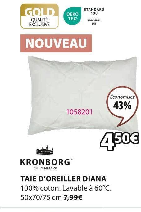 KRONBORG TAIE D’OREILLER DIANA