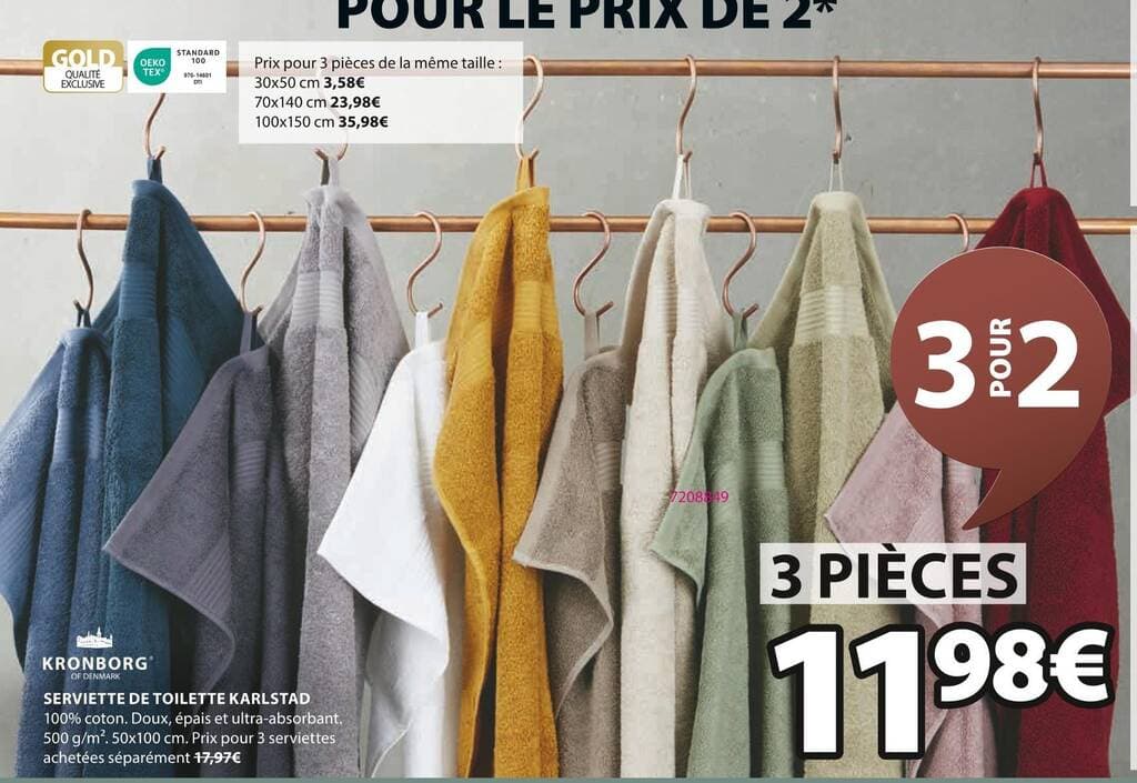 KRONBORG SERVIETTE DE TOILETTE KARLSTAD