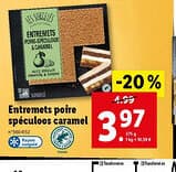 Entremets poire spéculoos caramel