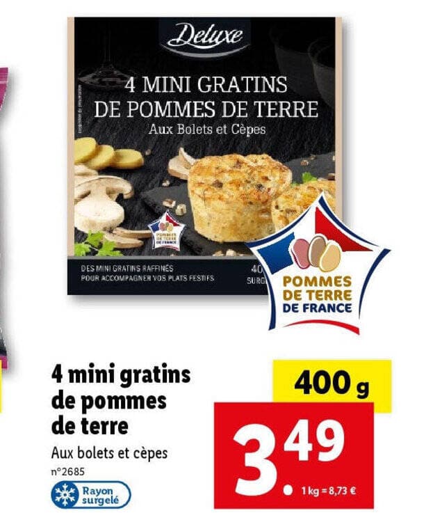 4 mini gratins de pommes de terre