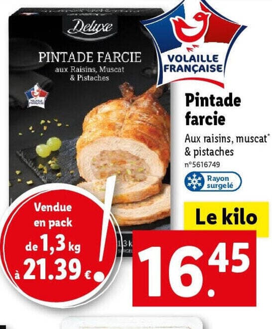 Pintade farcie