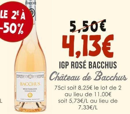 Château de Bacchus IGP ROSÉ BACCHUS