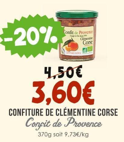 Confit de Provence CONFITURE DE CLÉMENTINE CORSE