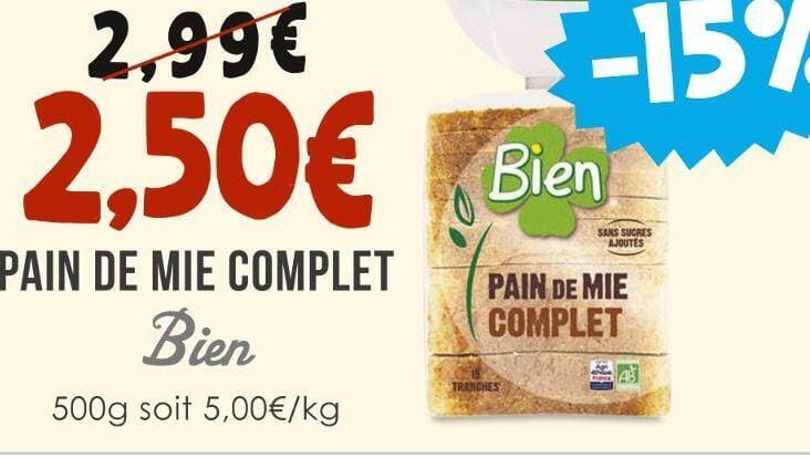 Bien PAIN DE MIE COMPLET