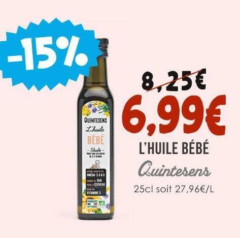 Quintesens L’HUILE BÉBÉ