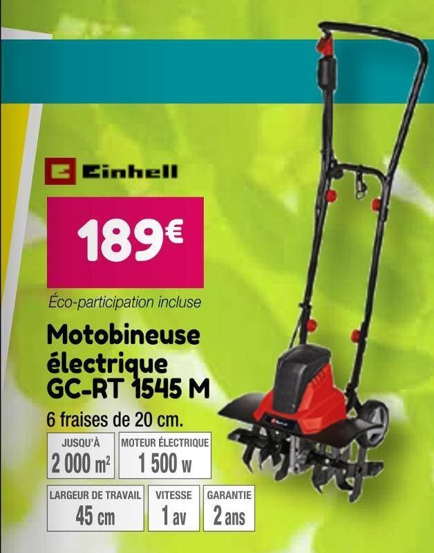Einhell Motobineuse électrique GC-RT 1545 M