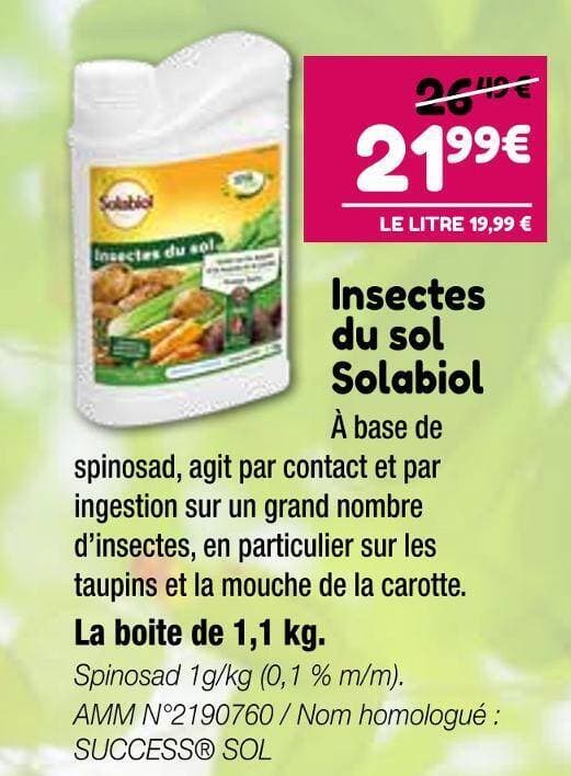 Solabiol Insectes du sol