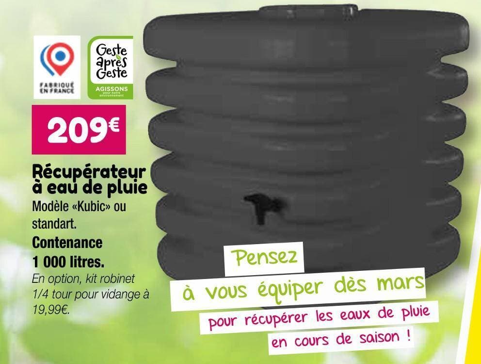 Récupérateur à eau de pluie