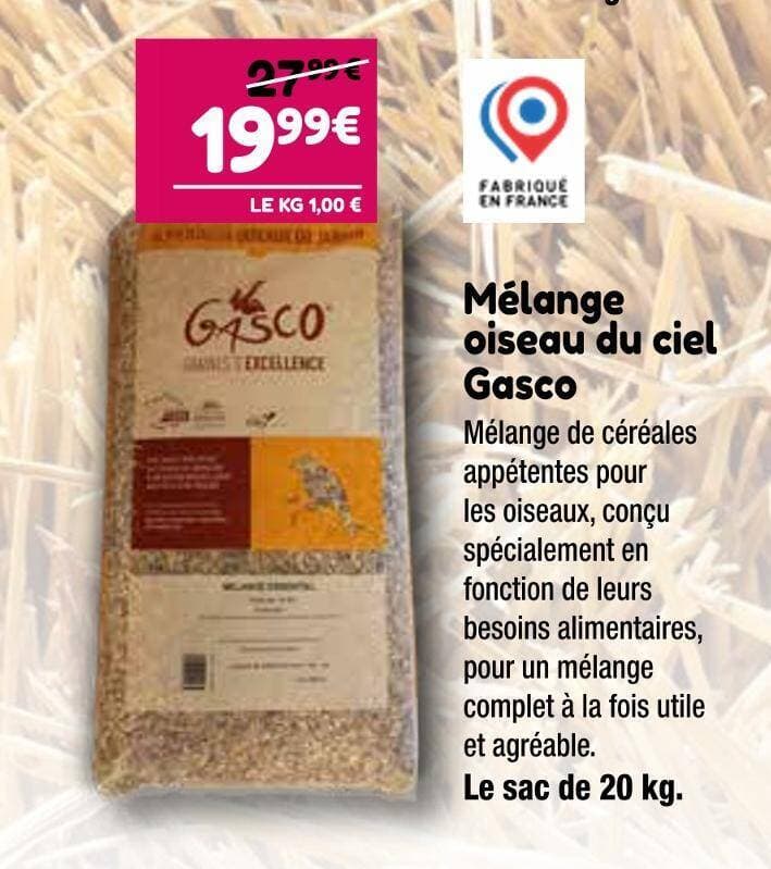 Gasco Mélange oiseau du ciel