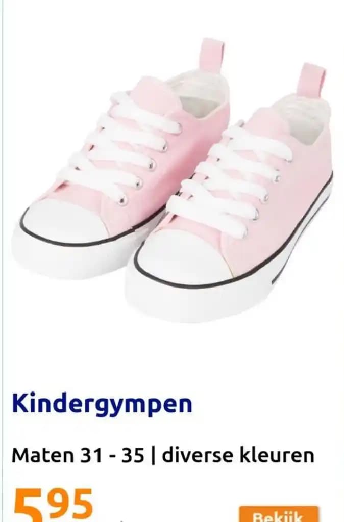 Kindergympen Maten 31 - 35 | diverse kleuren