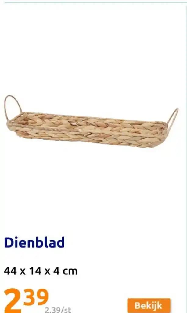 Dienblad 44 x 14 x 4 cm