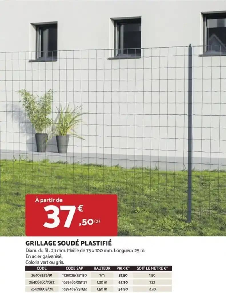 GRILLAGE SOUDÉ PLASTIFIÉ