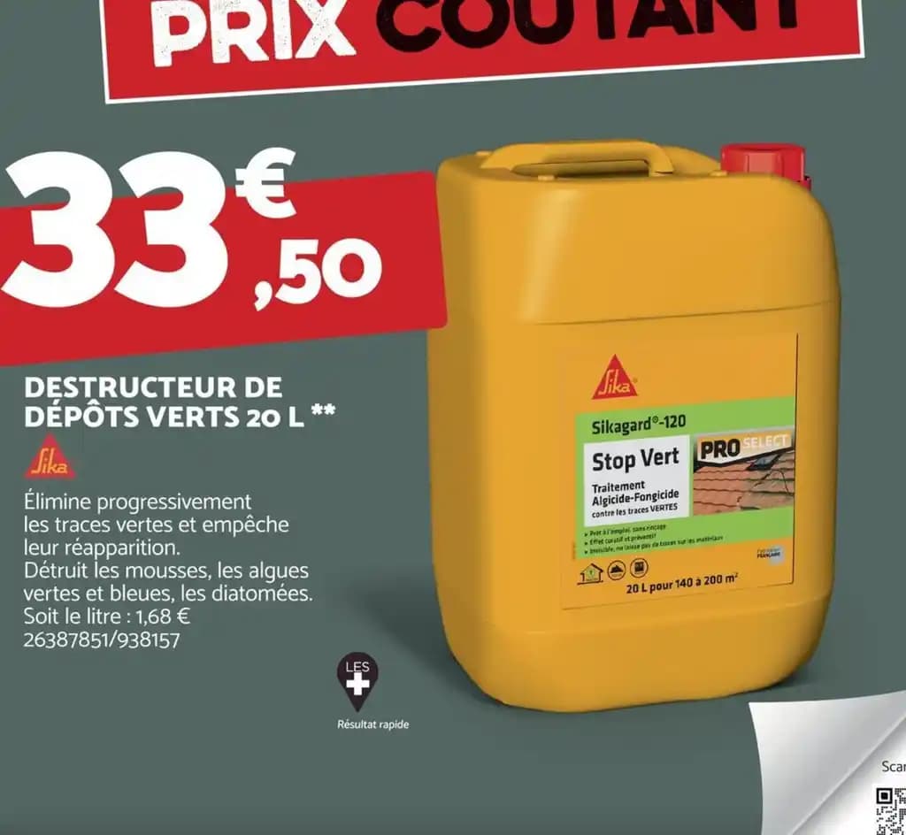 DESTRUCTEUR DE DÉPÔTS VERTS 20 L **