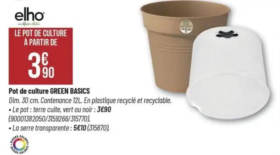 Pot de culture GREEN BASICS