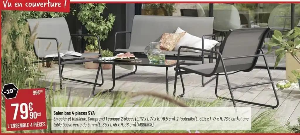 Salon bas 4 places SYA