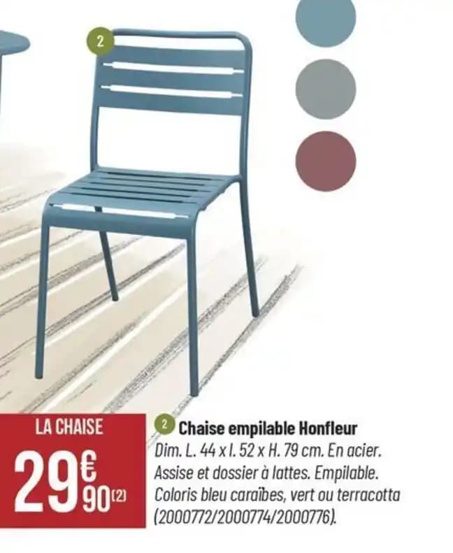 Chaise empilable Honfleur