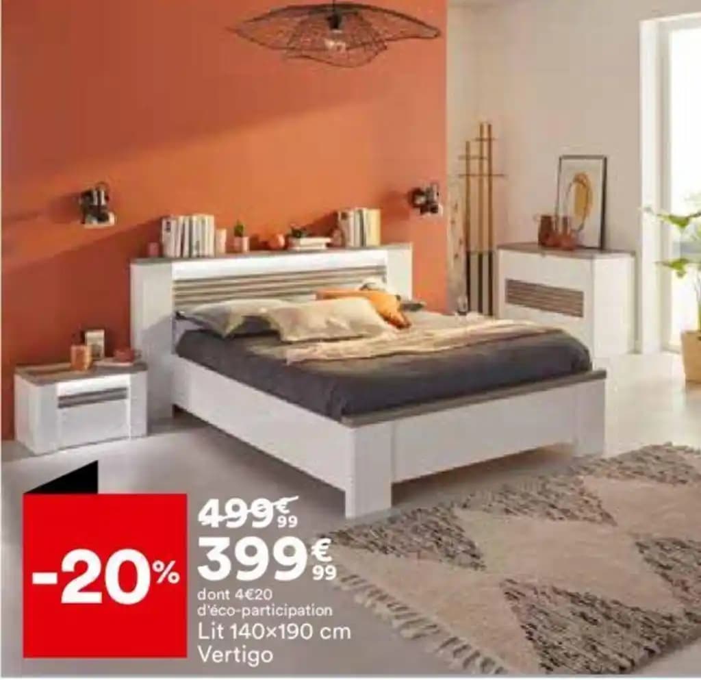 Lit 140x190 cm Vertigo