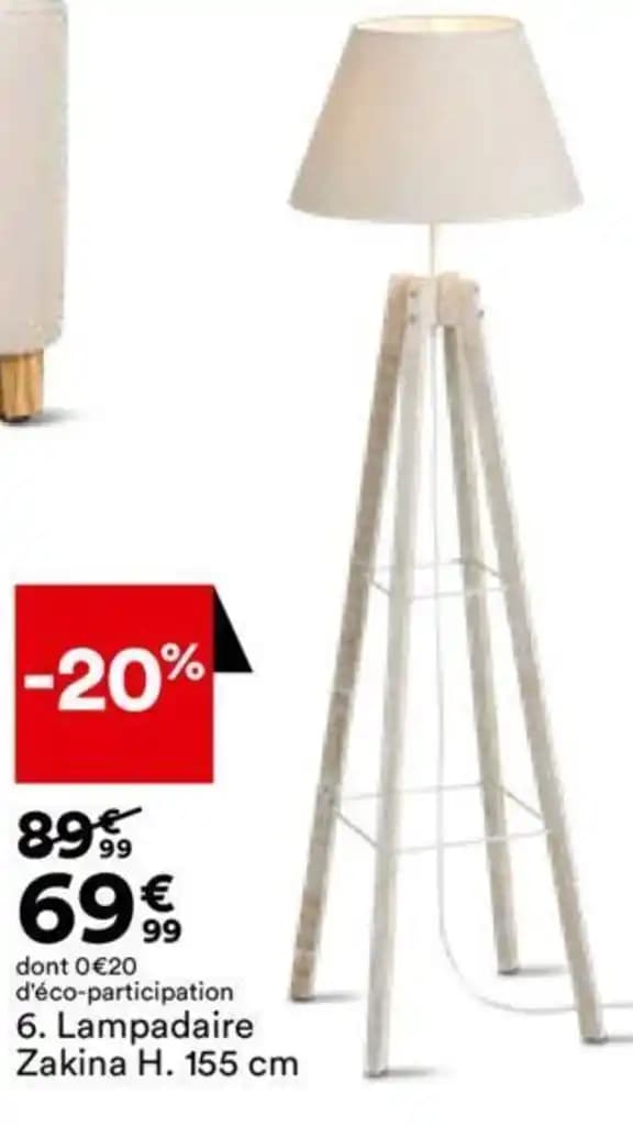 Lampadaire Zakina H. 155 cm
