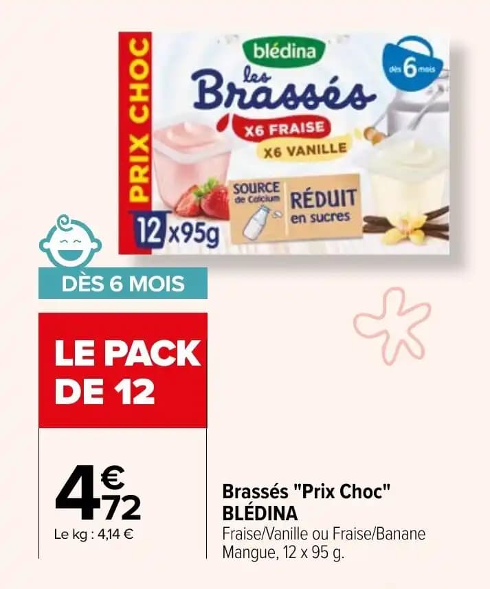 Brassés "Prix Choc" BLÉDINA