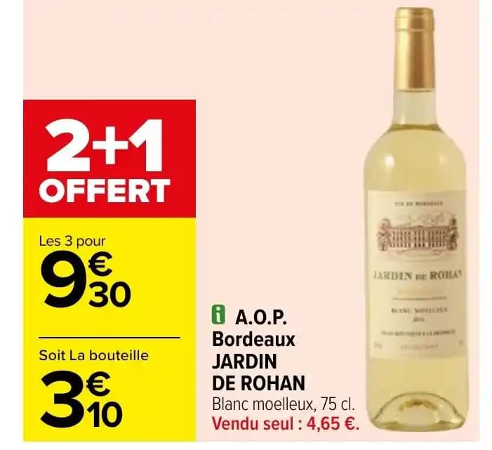 DE ROHAN A.O.P. Bordeaux JARDIN