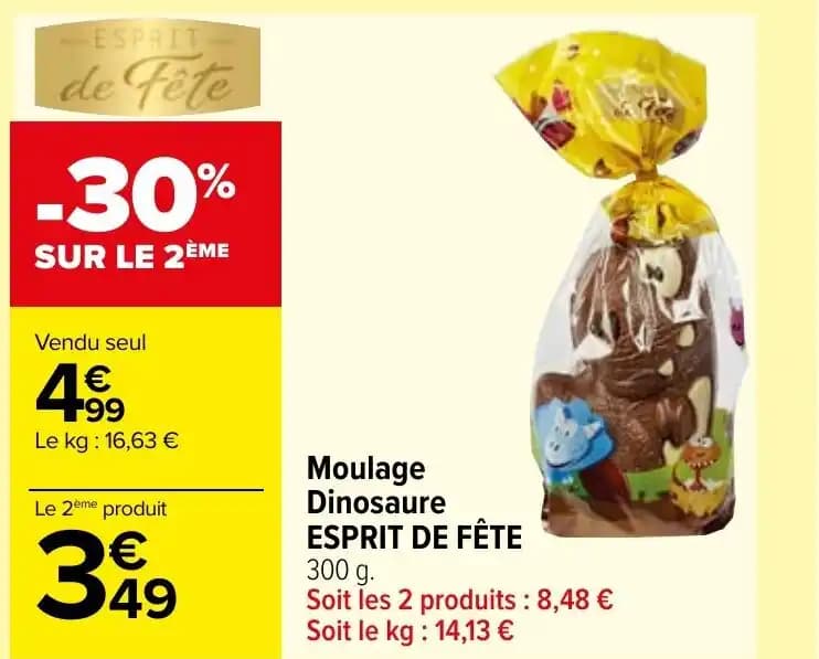 Moulage Dinosaure ESPRIT DE FÊTE