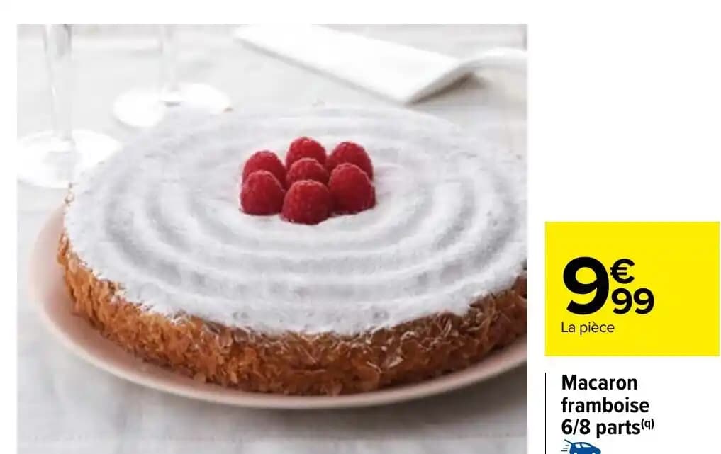 Macaron framboise 6/8 parts (9)