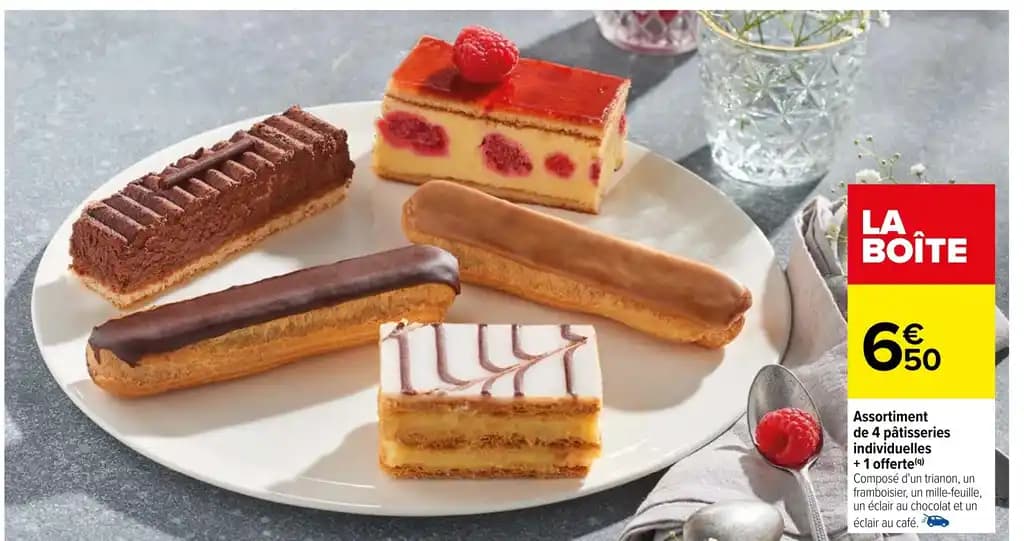 Assortiment de 4 pâtisseries
