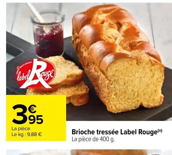 Brioche tressée Label Rouge(n)