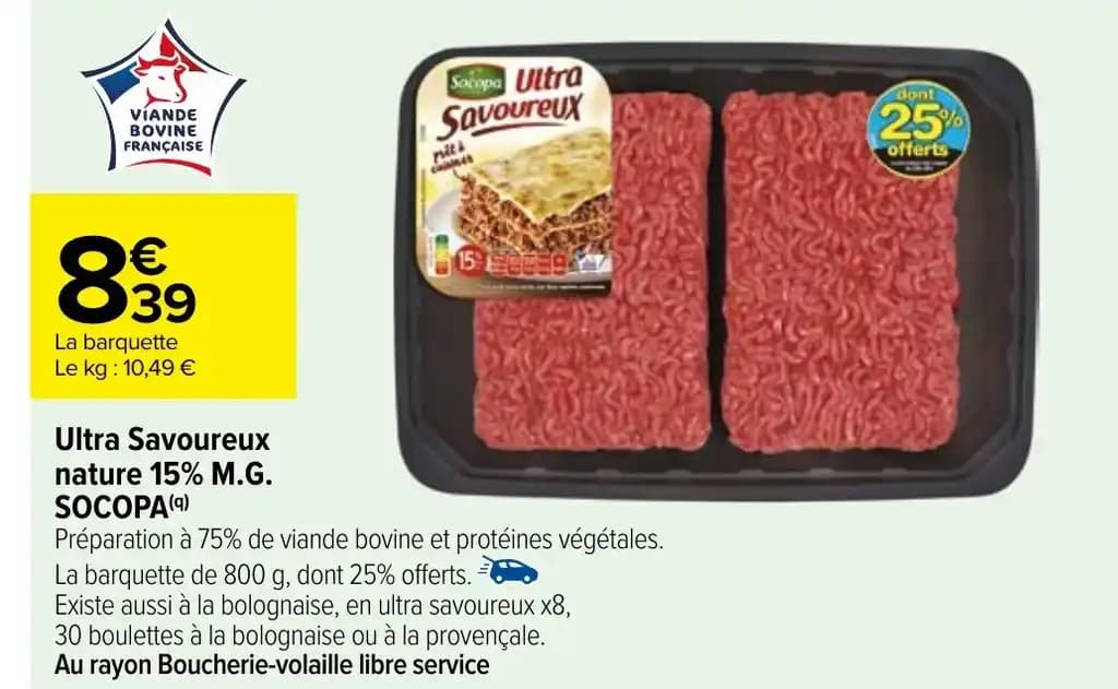 Ultra Savoureux nature 15% M.G.