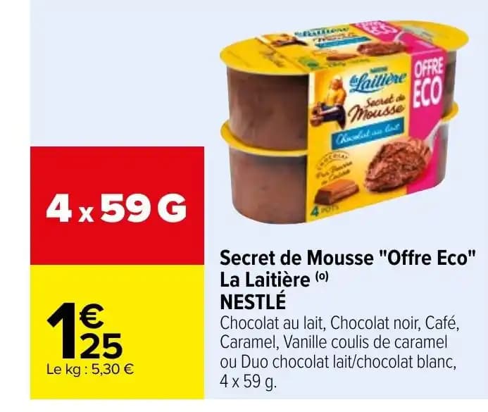 Secret de Mousse "Offre Eco" La Laitière (0) NESTLÉ