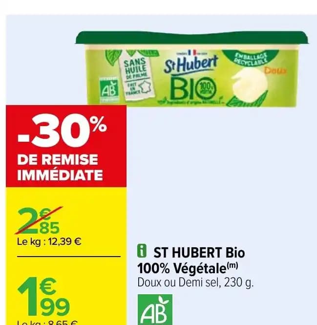 i ST HUBERT Bio 100% Végétale