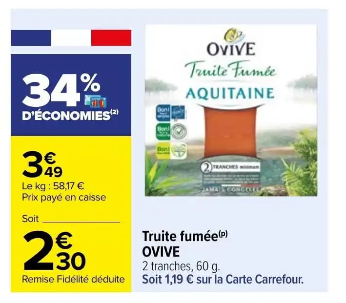 Truite fumée OVIVE