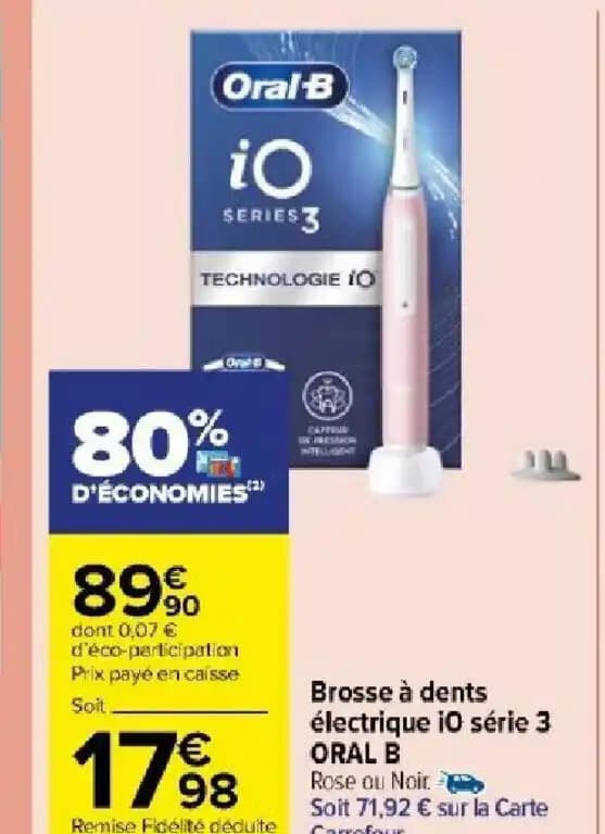 Brosse à dents électrique iO série 3 ORAL B