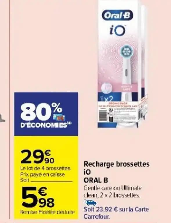 Recharge brossettes io ORAL B