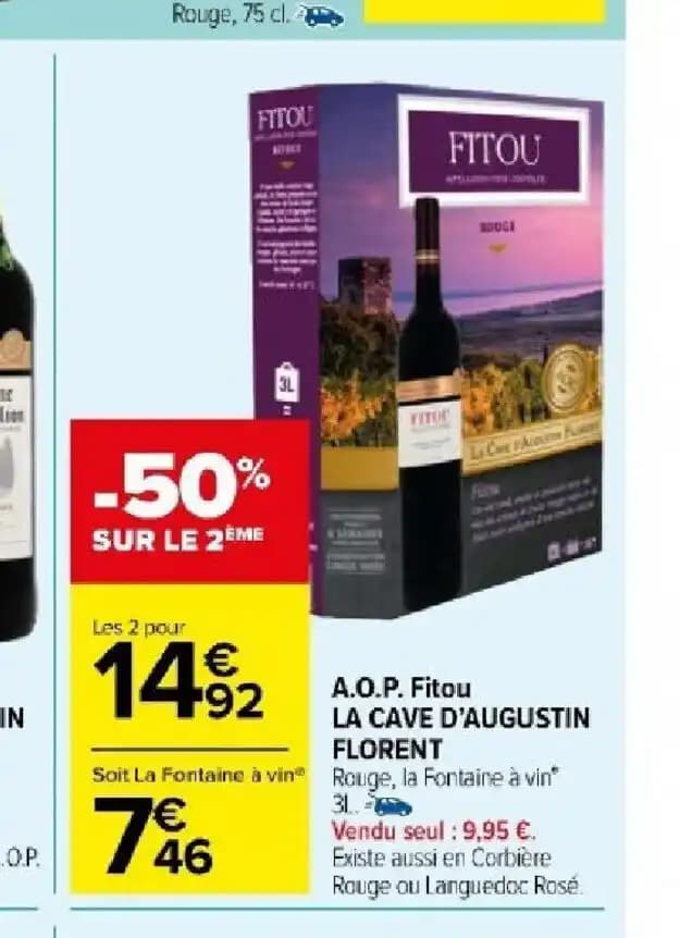 A.O.P. Haut-Médoc CHÂTEAU MIQUEU Rouge, 75 cl. 2