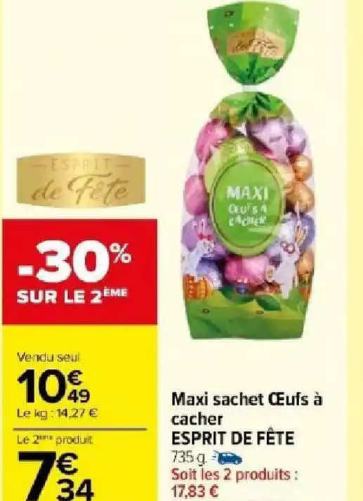 Maxi sachet Œufs à cacher ESPRIT DE FÊTE