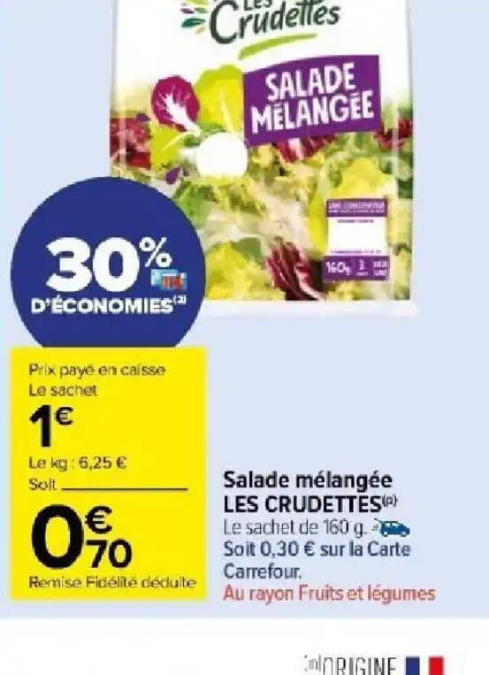 Salade mélangée LES CRUDETTES