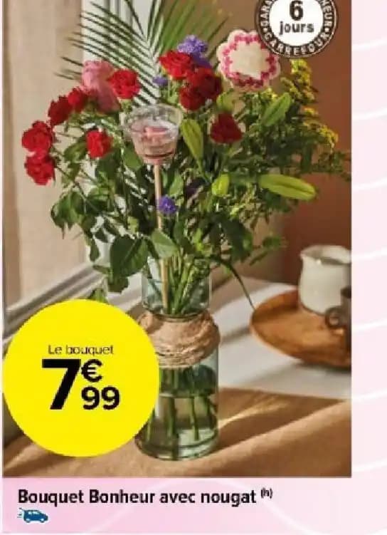 Bouquet Bonheur avec nougat (h)