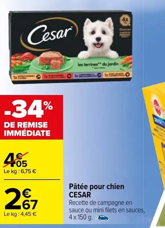 Pâtée pour chien CESAR