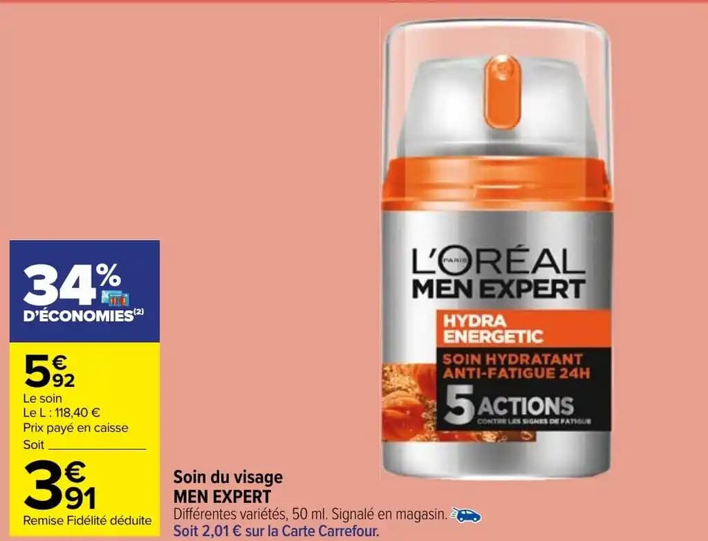 Soin du visage MEN EXPERT