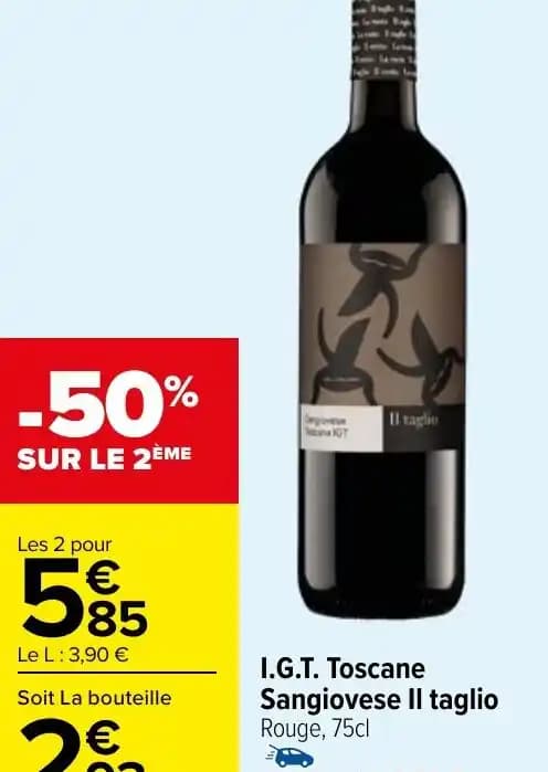 I.G.T. Toscane Sangiovese II taglio Rouge, 75cl