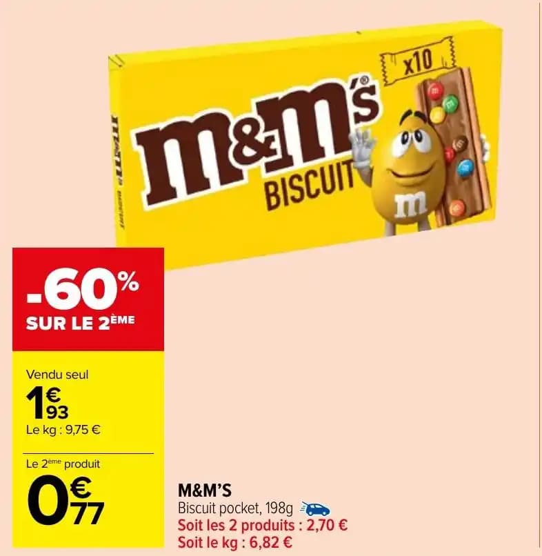 M&M'S Biscuit pocket, 198g