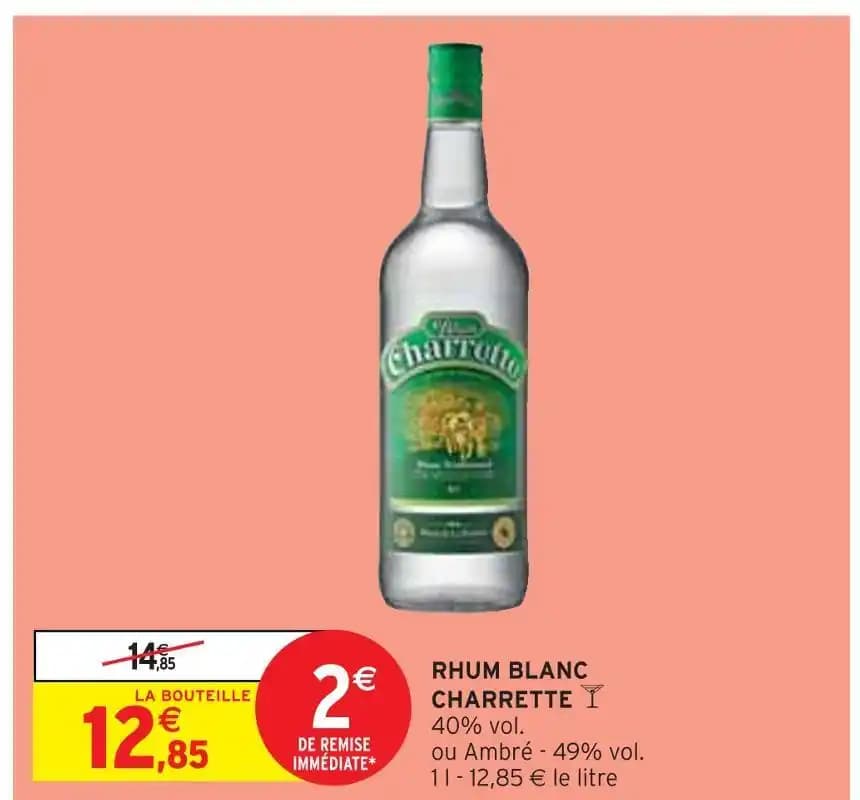 CHARRETTE RHUM BLANC