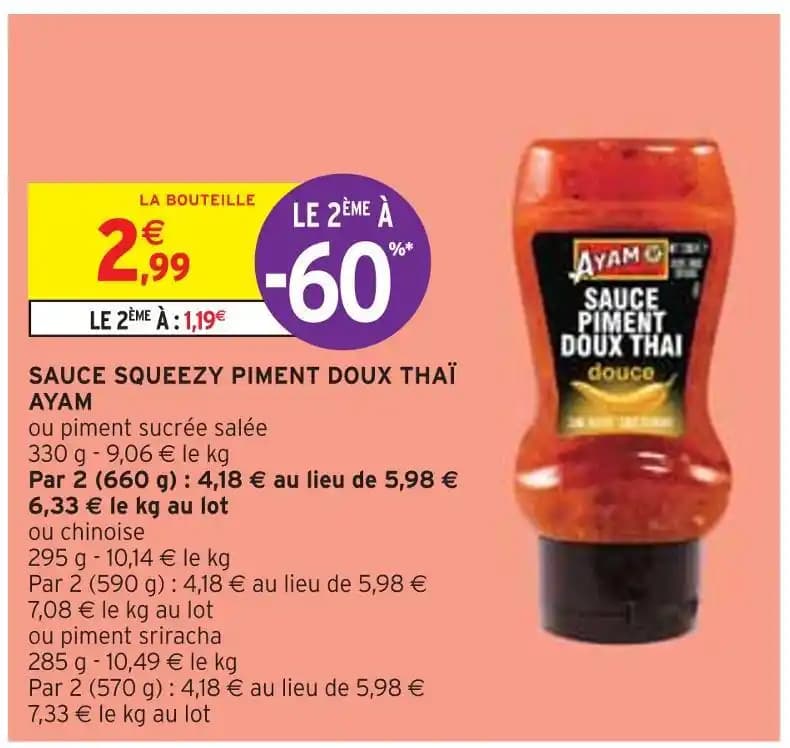 AYAM SAUCE SQUEEZY PIMENT DOUX THAÏ